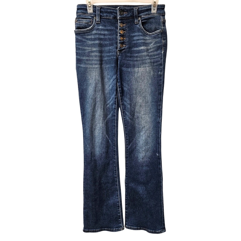 KUT FROM THE KLOTH Natalie High Rise Bootcut Jeans Size 4 Medium Wash‎ Stretch